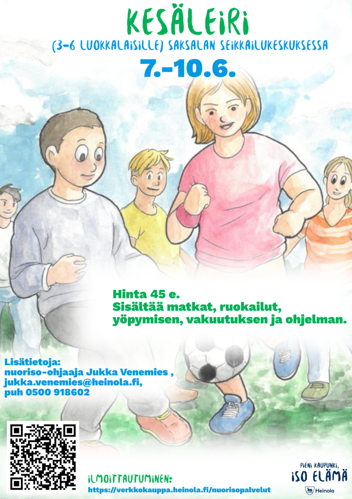 Kuvassa mainos saksalan yöleiristä. Yllä tarkemmat tiedot