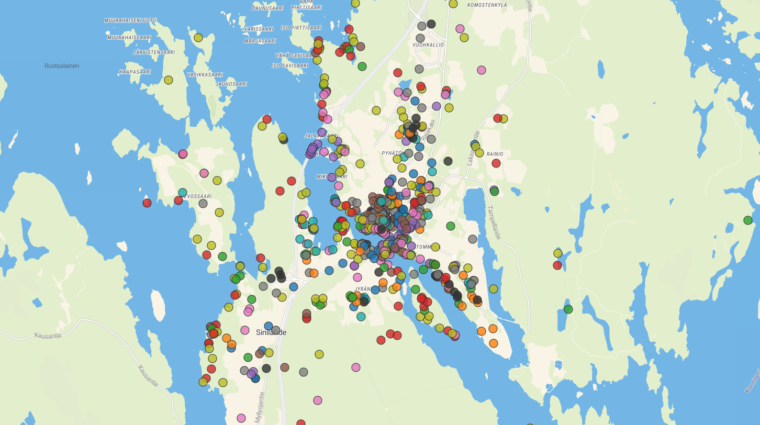 Karttamerkintojä