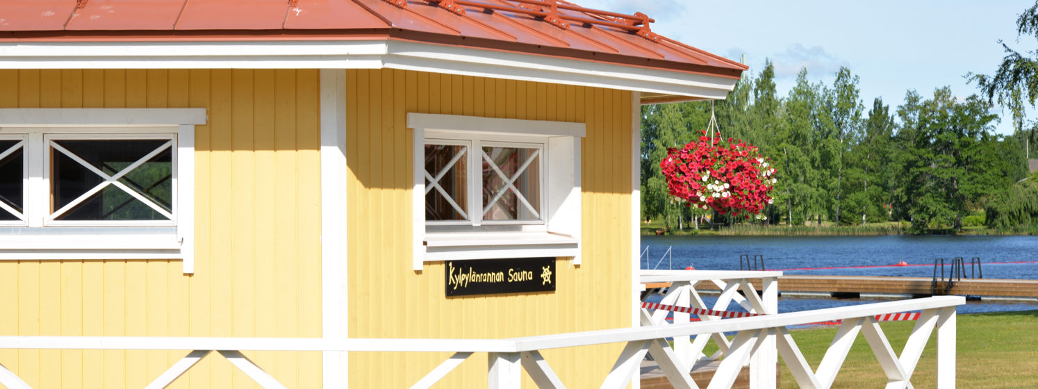 Kylpylänrannan sauna, kesä, laituri