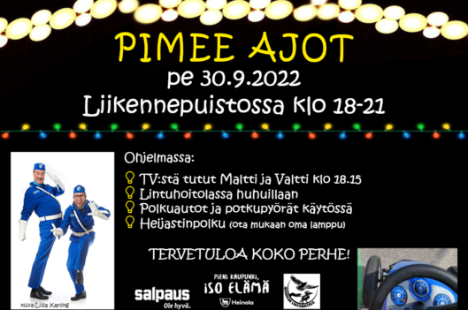 Pimee ajot 30.9.2022 mainos