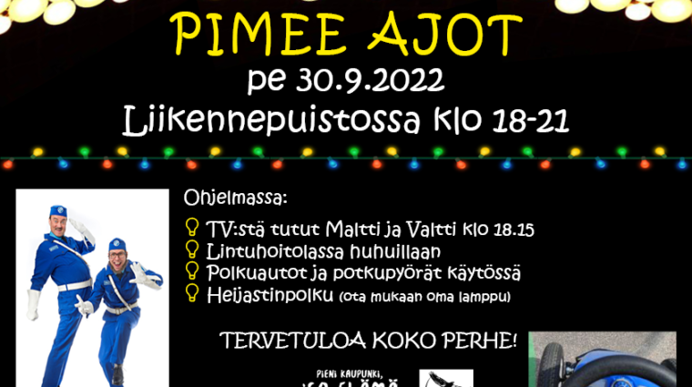Pimee ajot 30.9.2022 mainos