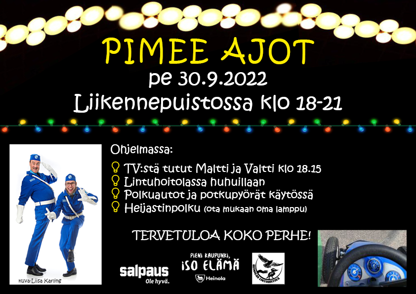 Pimee ajot 30.9.2022 mainos