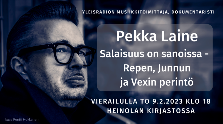 Toimittaja Pekka Laine.