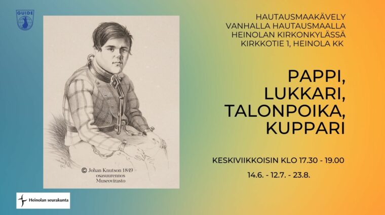 Mustavalkoisessa kivipiirroskuvassa on nuori mies, jolla on tummat, sivulle kammatut hiukset ja pystynenä. Miehellä on ruudullinen paita ja suuret kahleet kaulassa, käsissä ja jaloissa. Kuva on Johan Knutsonin piirtämä vuonna 1859.
