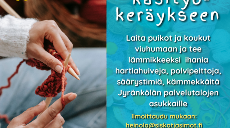 Nyt puikot ja koukut heilumaan.