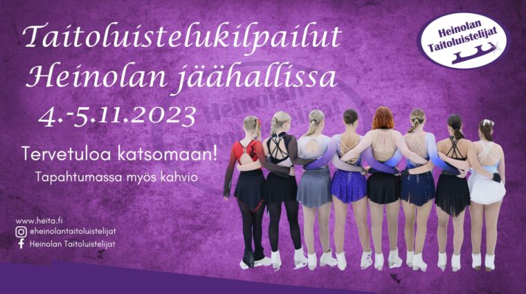 Taitoluistelukilpailut Heinolan jäähallissa 4.-5.11.2023
