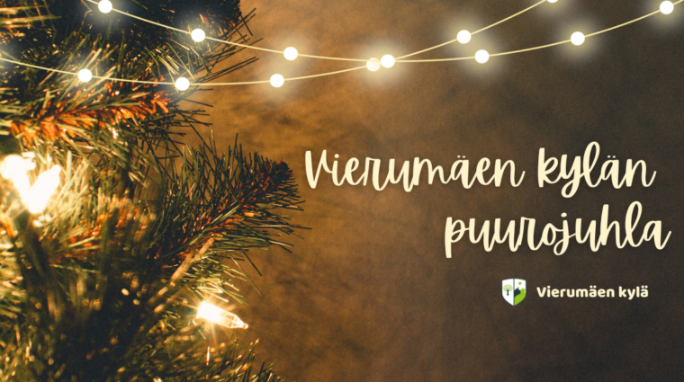 Kuusen oksa ja valoja.
