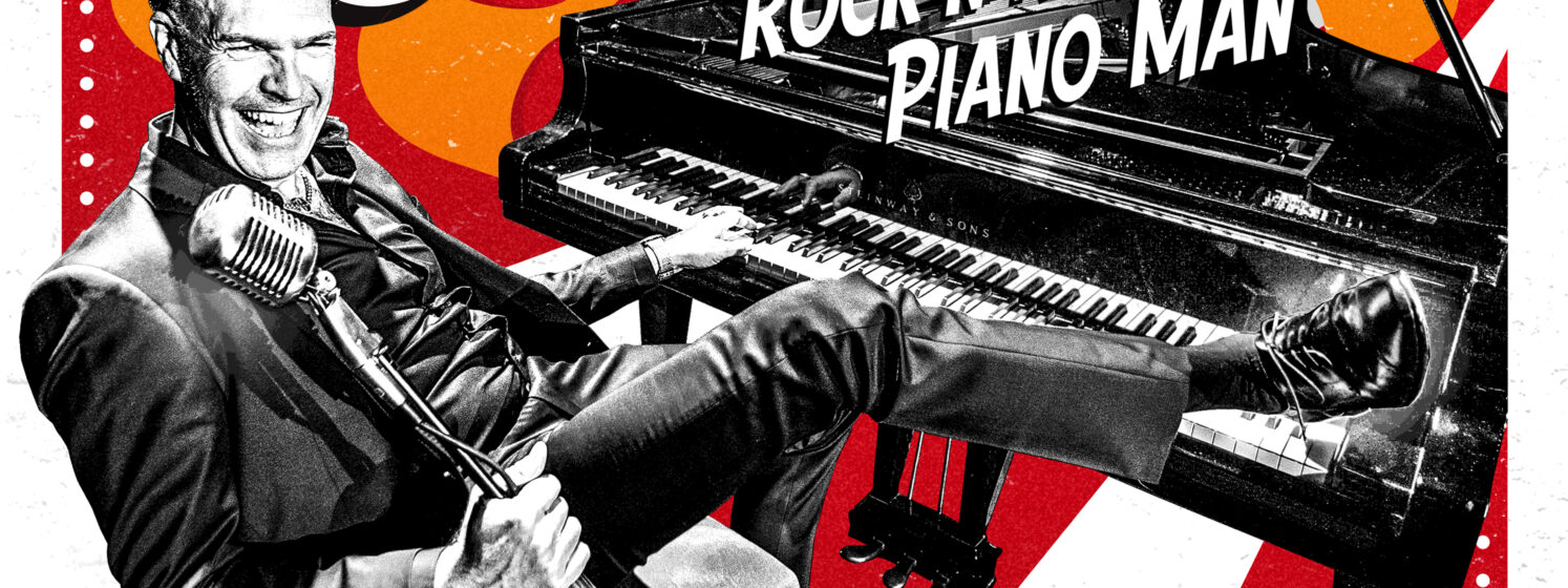 Mr Breathless rock and roll piano man