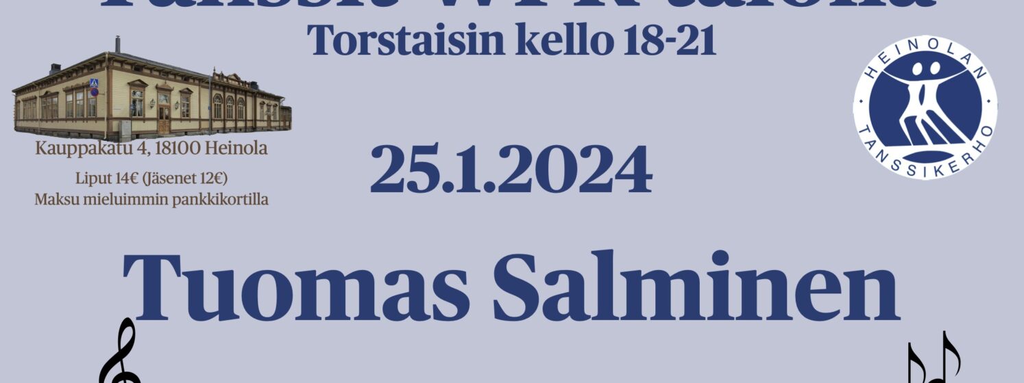 Torstaitanssit, esiintyy Tuomas Salminen