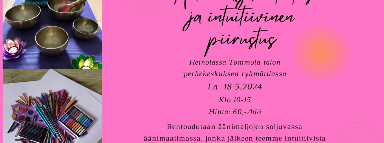 Äänimaljat ja piirustus
