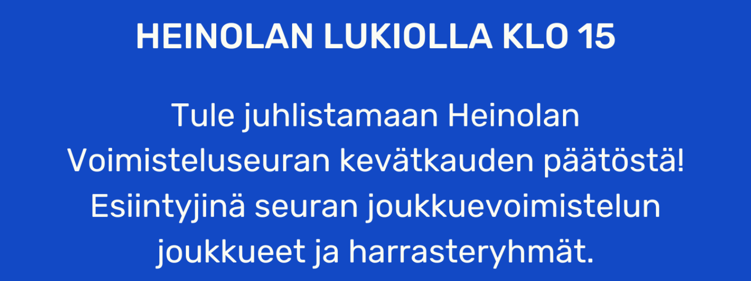 Heinolan Voimisteluseuran kilpailut
