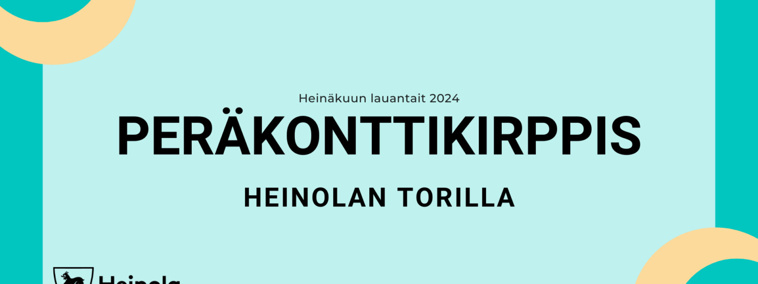 Peräkonttikirppis Heinolan torilla heinäkuun 2024 lauantaisin.
