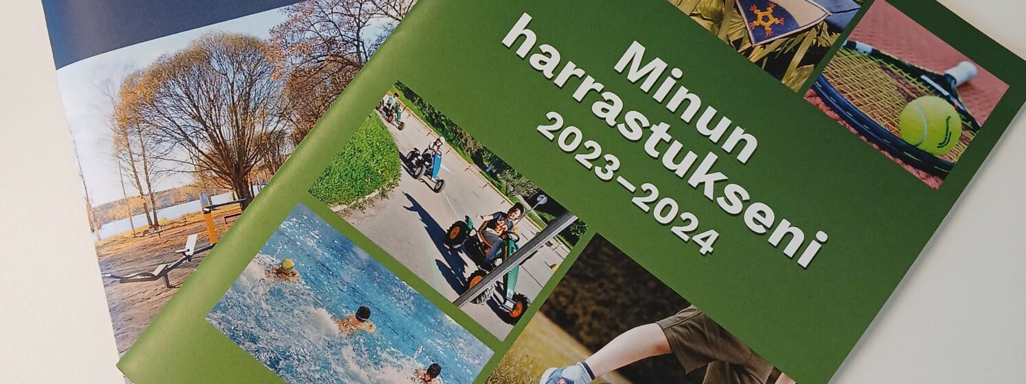 Minun harrastukseni- ja ikäihmisten harrastevihkot.