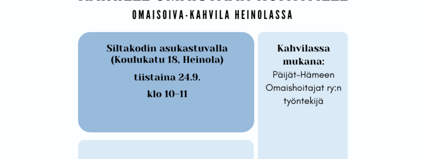 OmaisOiva-kahvila Heinolassa 24.9.