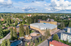 Ilmakuva Heinolan lukiosta