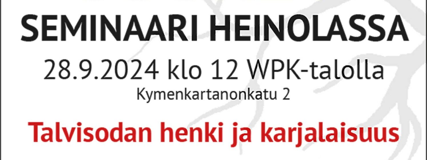 JUURET SEMINAARI  WPK-TALOLLA
