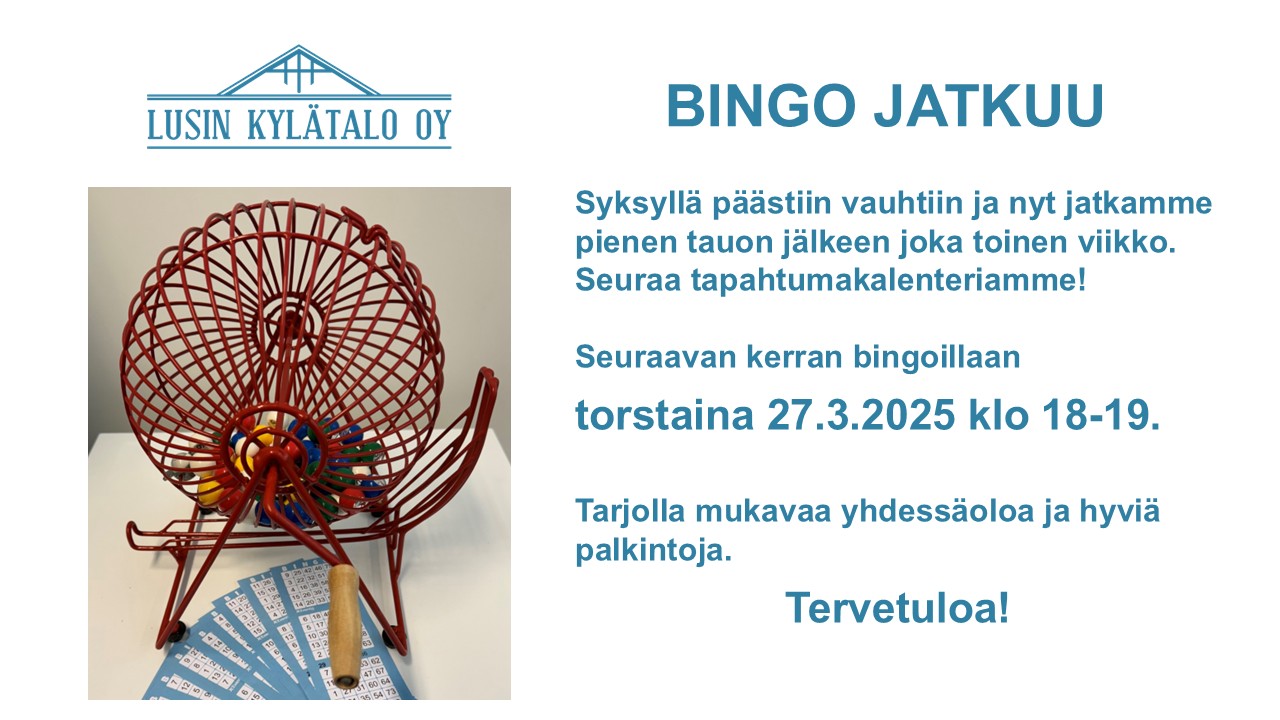 Bingon mainoskuva