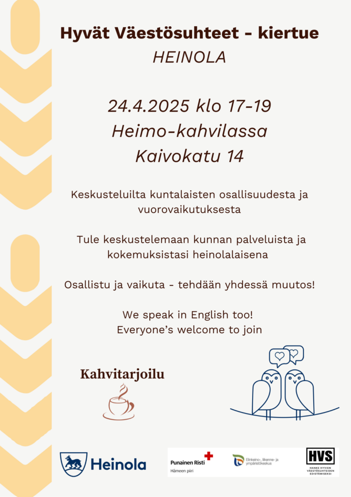 Hyvät väestösuhteet -kiertue esite