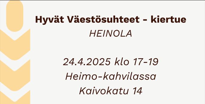 Hyvät väestösuhteet banneri