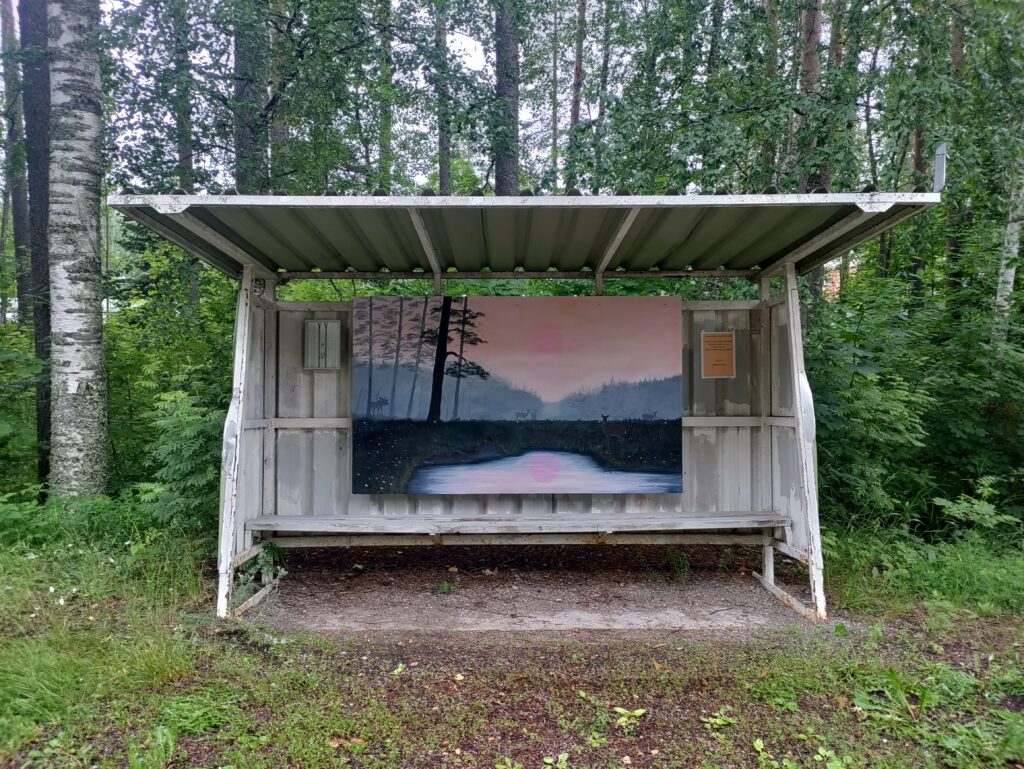 Luontoaiheinen maalaus Mirja Aronen