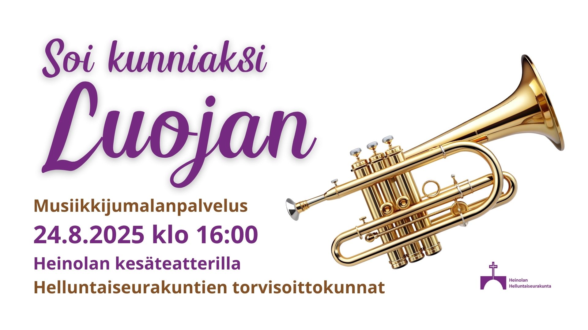 Soi kunniaksi Luojan -musiikkijumalanpalvelus