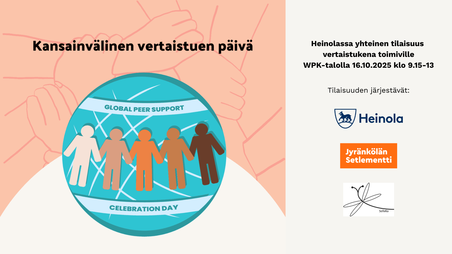 Kansainvälisen vertaistuen päivä Heinolassa 16.10.2025