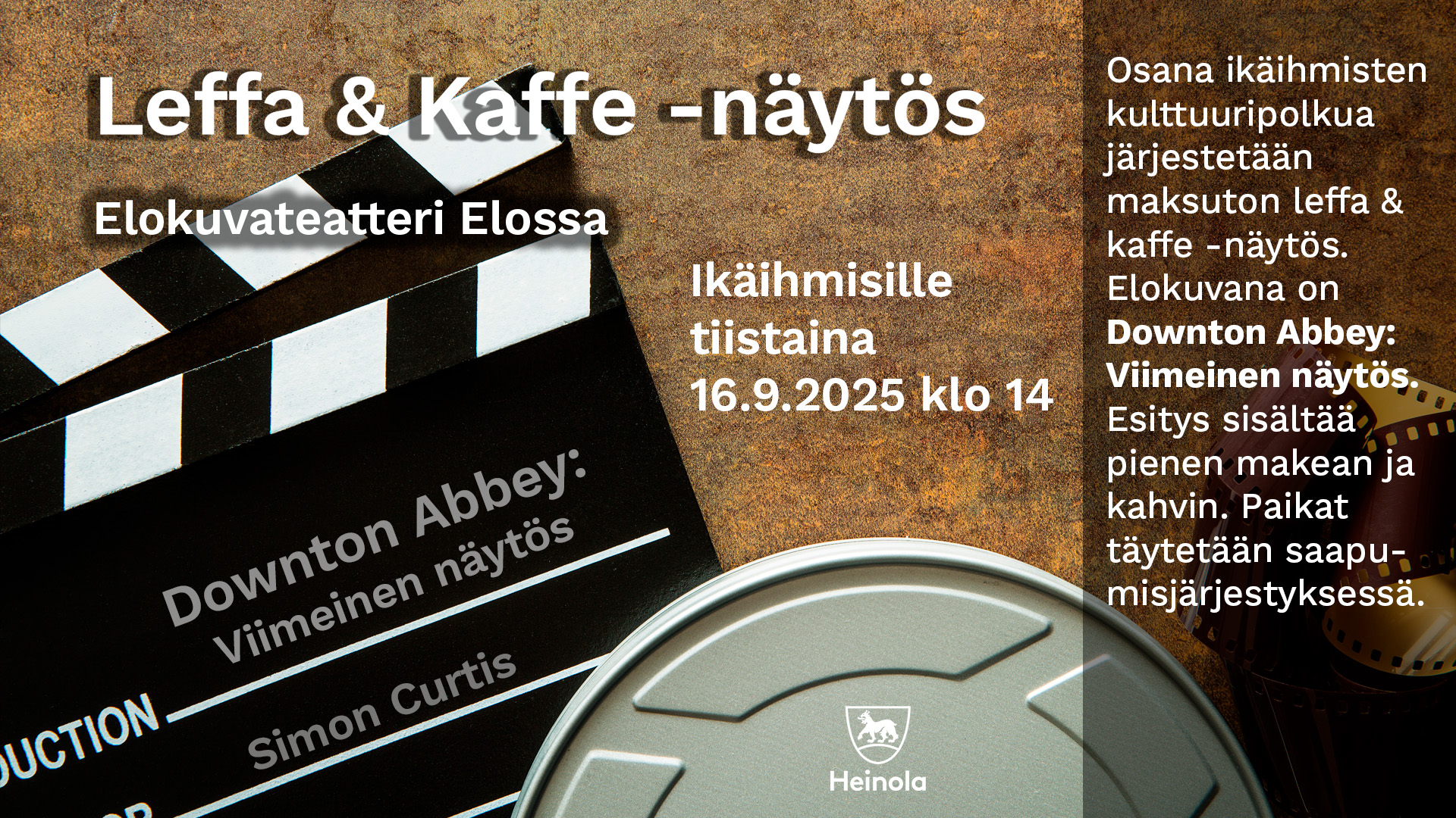 Leffa&Kaffe mainosjuliste: Downton Abbey: Viimeinen näytös
