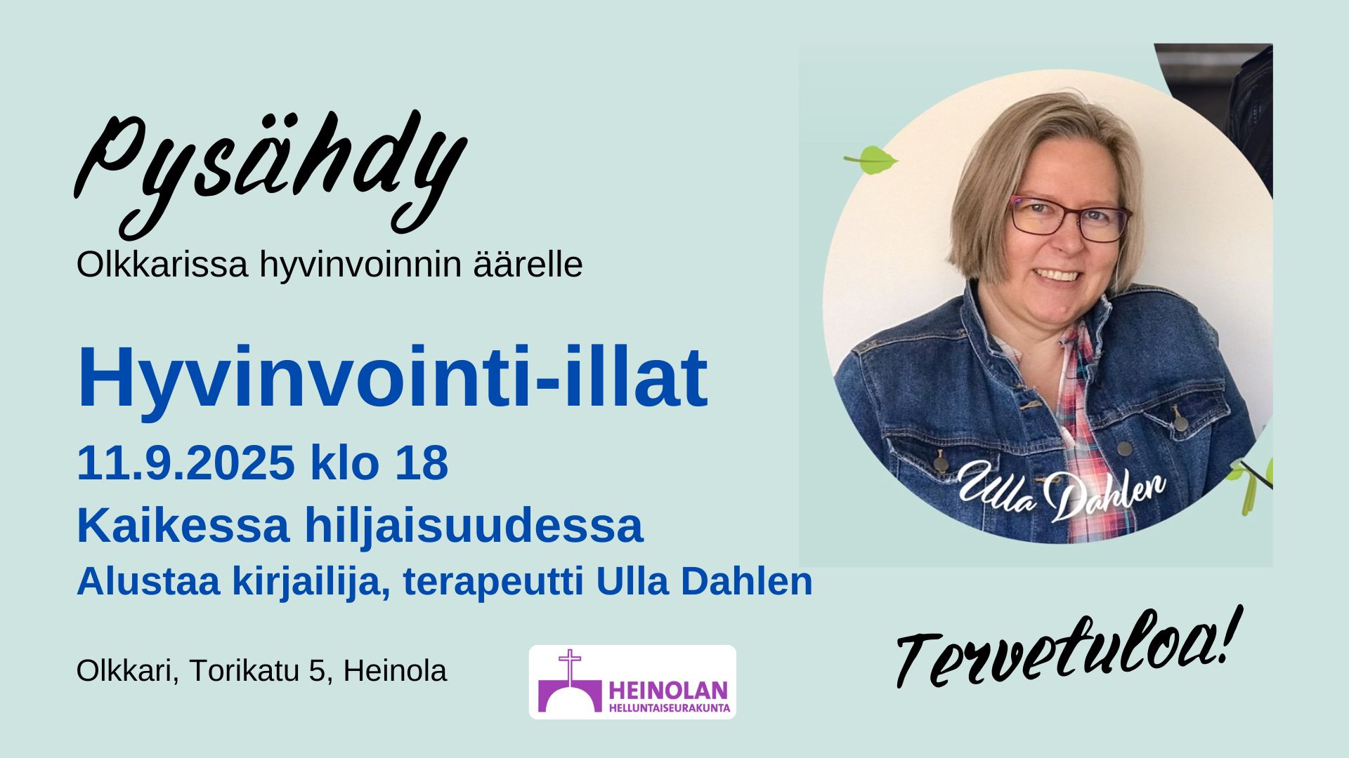 Hyvinvointi-ilta: Kaikessa hiljaisuudessa