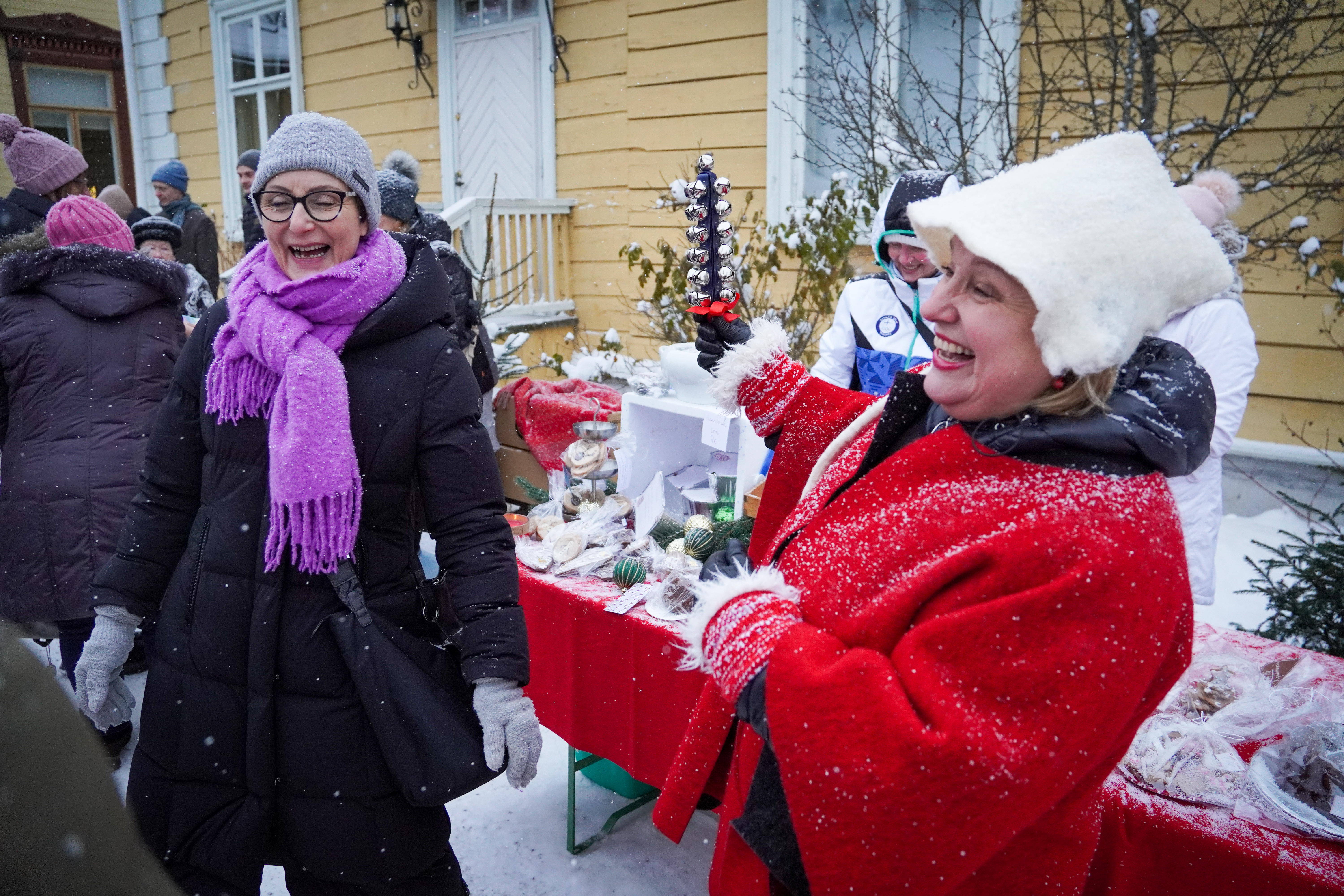 Wanhan ajan joulu Heinolan WPK-talon pihapiirissä