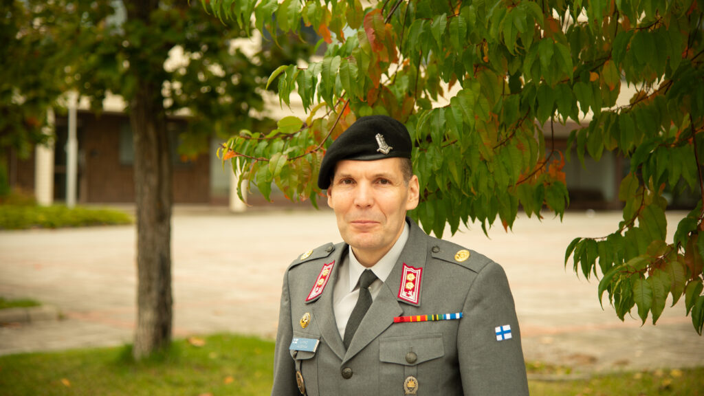 Kuvassa everstiluutnantti Kimmo Alesmaa