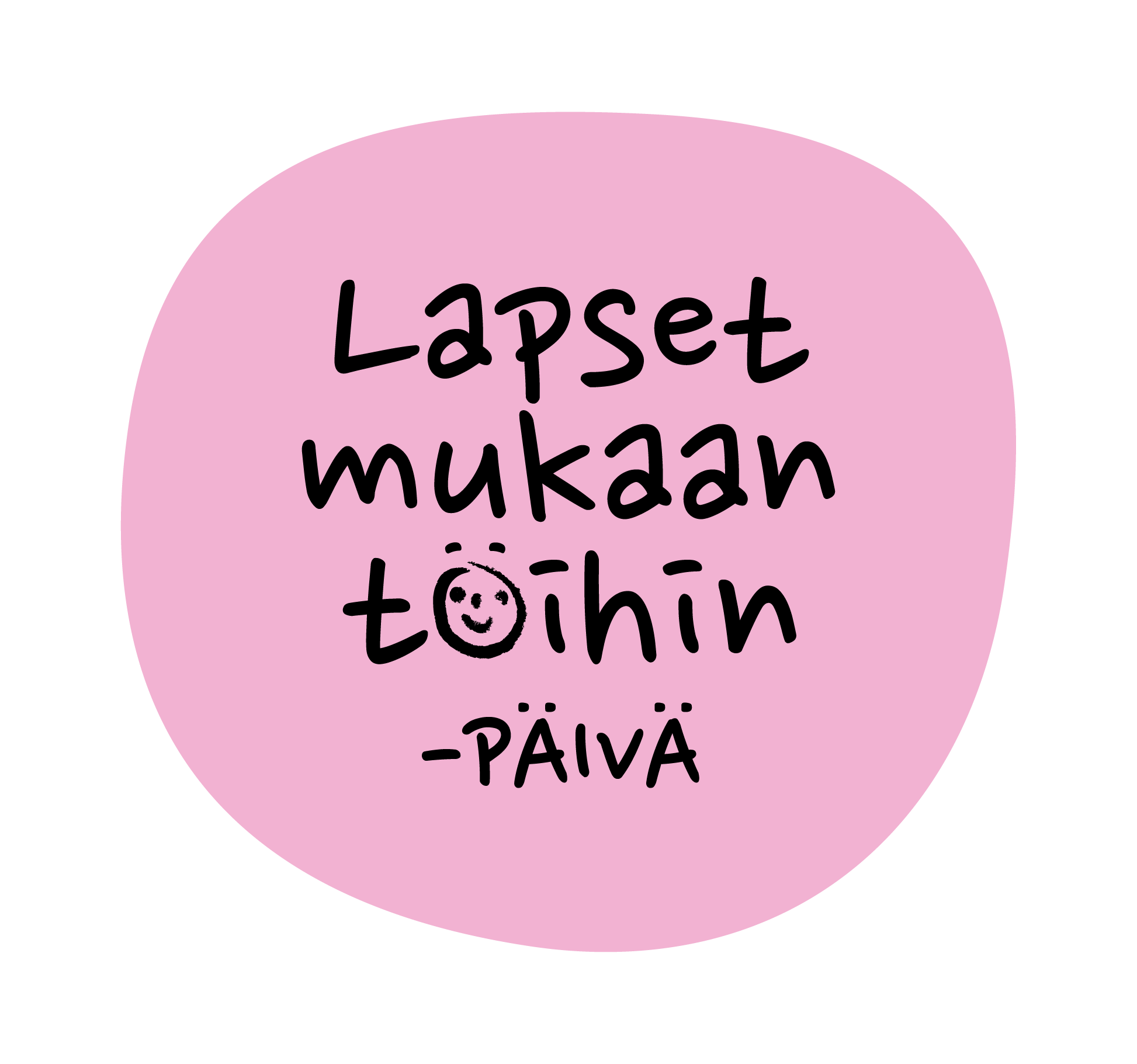 Lapset mukaan töihin -teemapäivän logo.