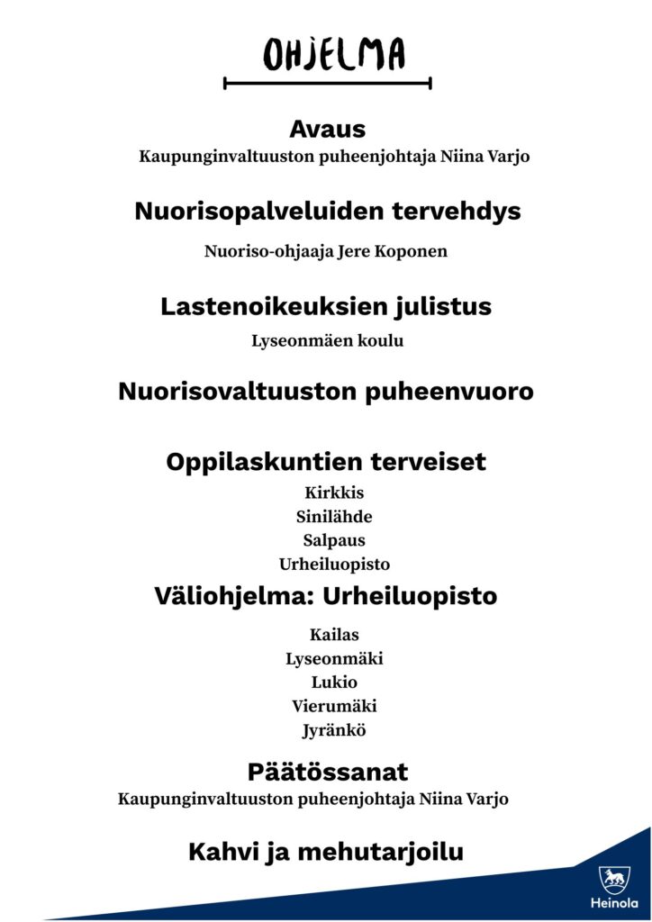 Lapsi- ja nuorisoparlamentin ohjelma 2025