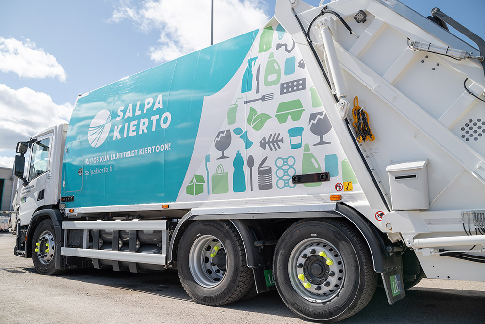 Salpakierron jäteauto