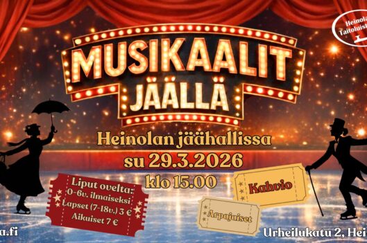 Musikaalit jäällä – Heinolan Taitoluistelijoiden kevätnäytös