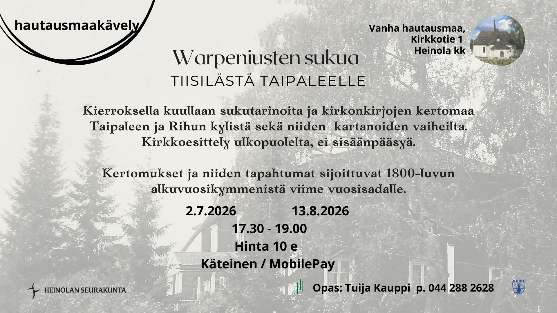 Mustavalkoisessa kuvassa on vanha, suuri kaksikerroksinen kartanon päärakennus mäellä, koivujen katveessa.