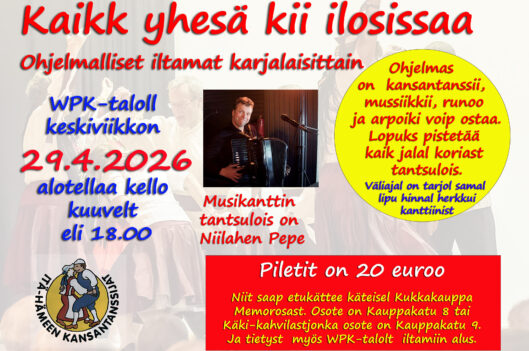 Kaikk yhesä kii ilosissaa