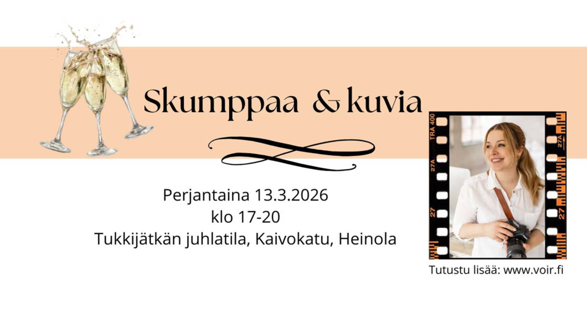 Skumppaa ja kuvia tapahtuma pe 13.3. klo 17-20