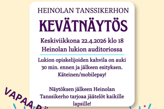 Heinolan tanssikerhon kevätnäytös