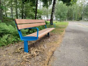Heinolan sinirunkoinen penkki.