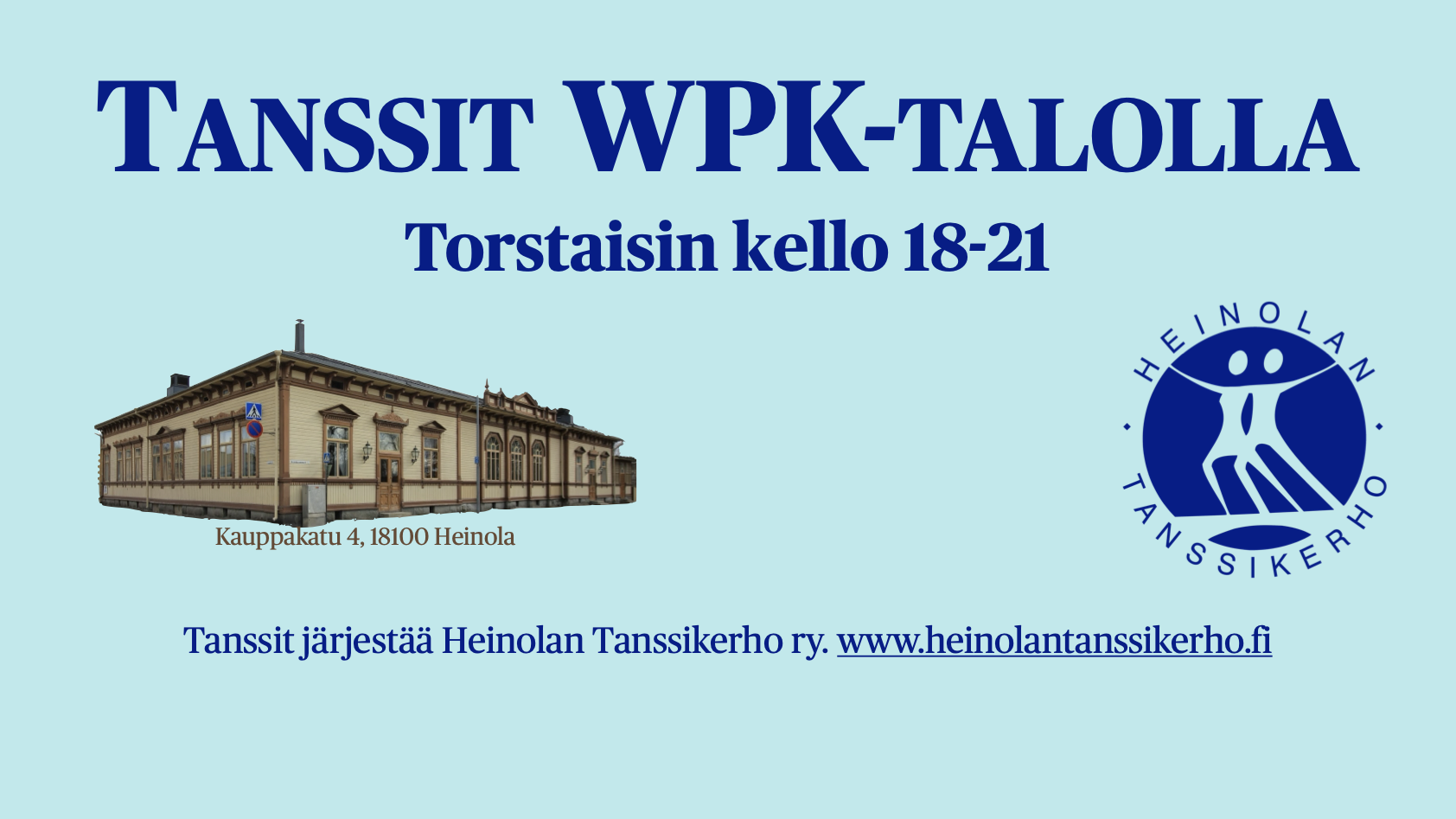 Heinolan WPK-talo ja tanssikerhon logo