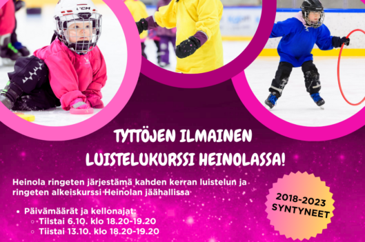 Tyttöjen ilmainen luistelu- ja ringettekurssi
