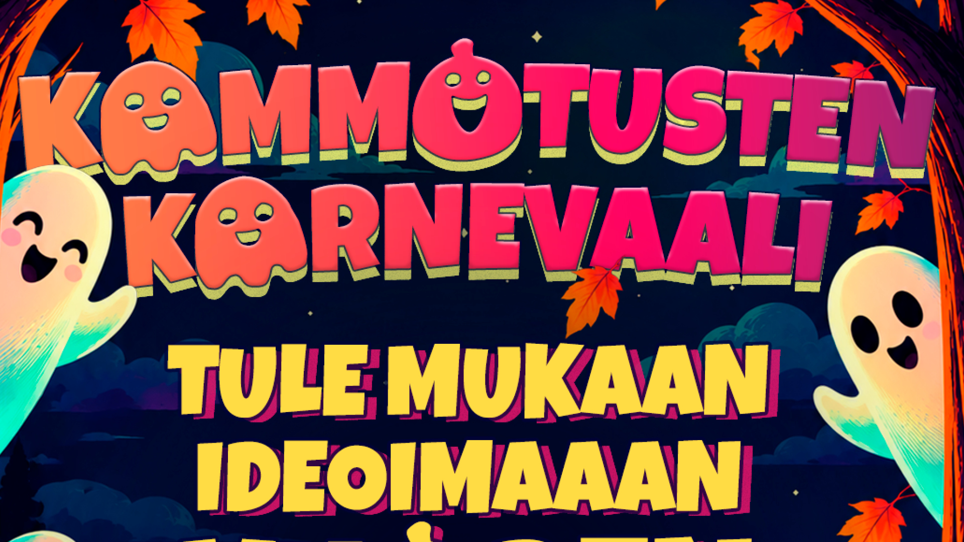 Mainosteksti Kammotusten Karnevaalin suunnittelupalaverista.