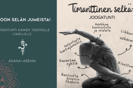 Timanttinen selkä-joogatunti
