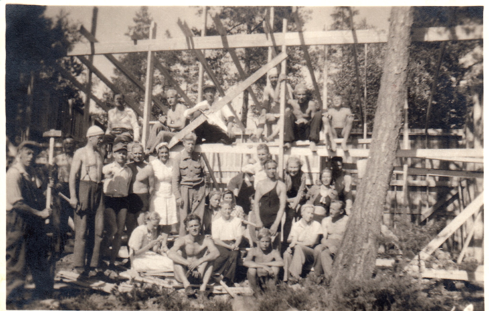 Mökkitalkoot 1947
