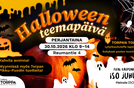Työpaja Torpan Halloween-teemapäivä 2026