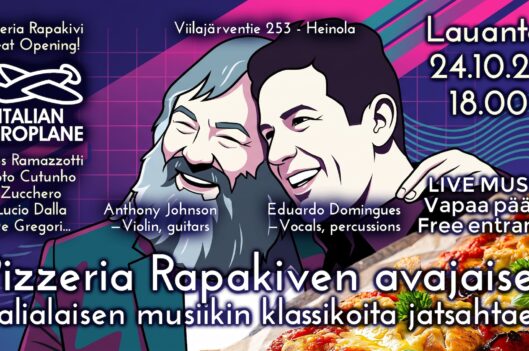 Pizzeria Rapakiven avajaiset – Italian Aeroplane live