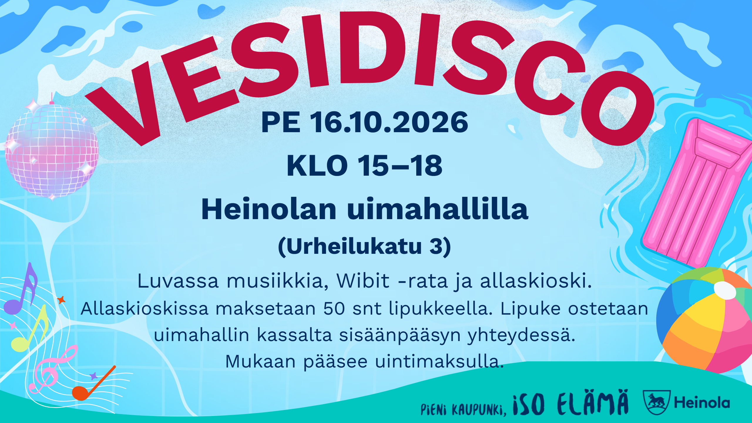 Vesidisco mainos